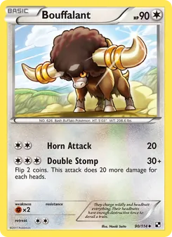 Bouffalant, card 90 from Black & White