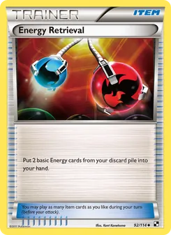 Energy Retrieval, card 92 from Black & White