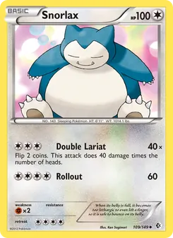 Snorlax, card 109 from Boundaries Crossed