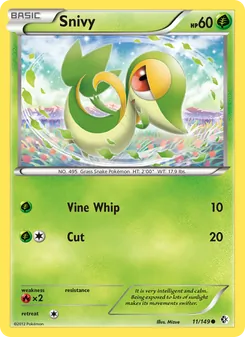 Snivy, card 11 from Boundaries Crossed
