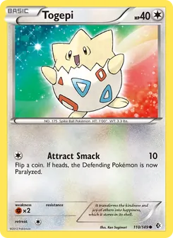Togepi, card 110 from Boundaries Crossed