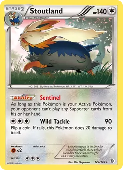 Stoutland, card 122 from Boundaries Crossed