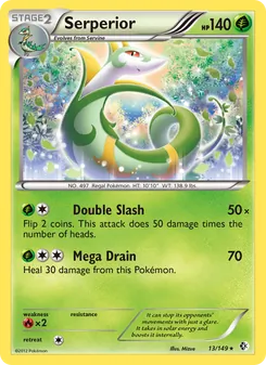 Serperior, card 13 from Boundaries Crossed