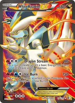 White Kyurem-EX, card 146 from Boundaries Crossed