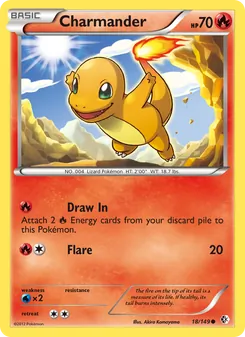 Charmander, card 18 from Boundaries Crossed
