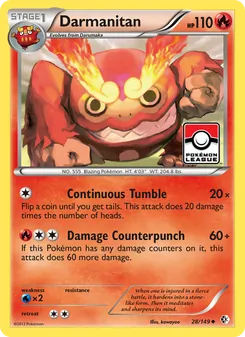 Darmanitan, card 28 from Boundaries Crossed