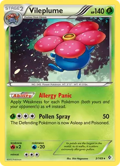 Vileplume, card 3 from Boundaries Crossed