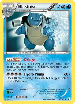 Blastoise, card 31 from Boundaries Crossed