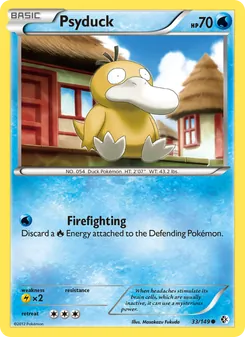 Psyduck, card 33 from Boundaries Crossed