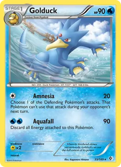 Golduck, card 35 from Boundaries Crossed
