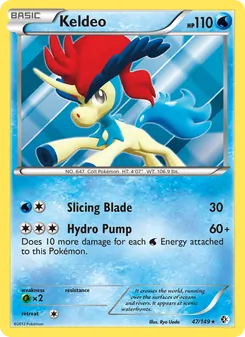 Keldeo, card 47 from Boundaries Crossed
