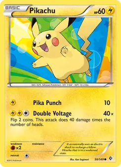 Pikachu, card 50 from Boundaries Crossed