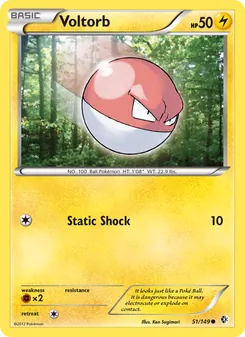Voltorb, card 51 from Boundaries Crossed