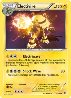Electivire, card 54 from Boundaries Crossed