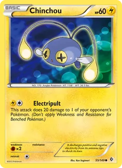 Chinchou, card 55 from Boundaries Crossed