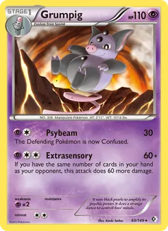 Grumpig, card 60 from Boundaries Crossed