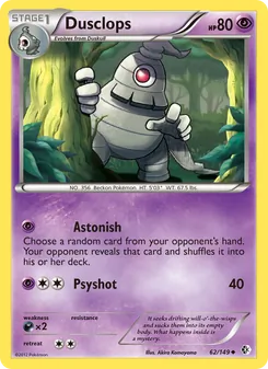 Dusclops, card 62 from Boundaries Crossed