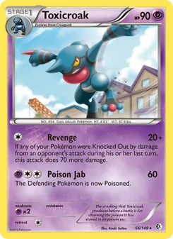 Toxicroak, card 66 from Boundaries Crossed