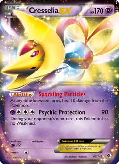 Cresselia-EX, card 67 from Boundaries Crossed