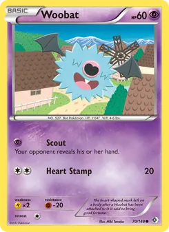 Woobat, card 70 from Boundaries Crossed