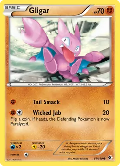 Gligar, card 80 from Boundaries Crossed