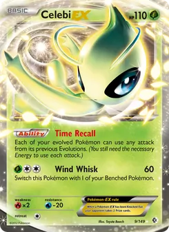 Celebi-EX, card 9 from Boundaries Crossed