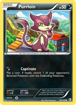 Purrloin, card 90 from Boundaries Crossed