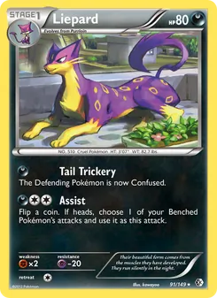 Liepard, card 91 from Boundaries Crossed