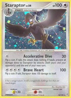 Staraptor, Karte 16 aus Diamant & Perl