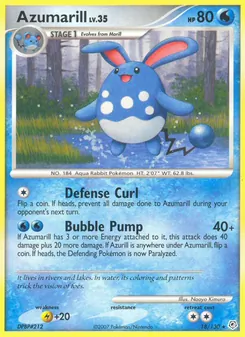 Azumarill, Karte 18 aus Diamant & Perl