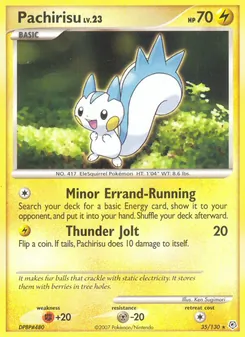 Pachirisu, Karte 35 aus Diamant & Perl