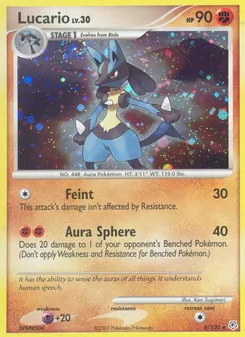 Lucario, Karte 6 aus Diamant & Perl