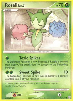 Roselia, Karte 96 aus Diamant & Perl