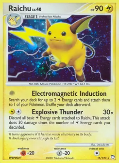 Raichu, Karte 15 aus Geheimnisvolle Schätze
