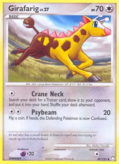 Girafarig, Karte 49 aus Geheimnisvolle Schätze