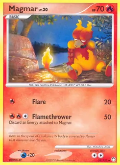 Magmar, Karte 54 aus Geheimnisvolle Schätze