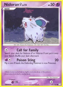 Nidoran w, Karte 91 aus Geheimnisvolle Schätze