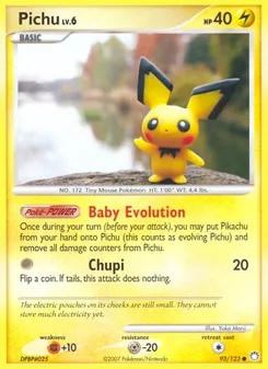 Pichu, Karte 93 aus Geheimnisvolle Schätze