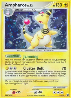 Ampharos, Karte 1 aus Rätselhafte Wunder