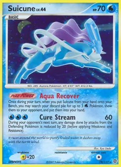 Suicune, Karte 19 aus Rätselhafte Wunder
