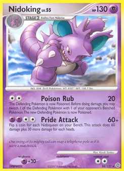 Nidoking, Karte 34 aus Rätselhafte Wunder