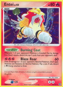 Entei, Karte 4 aus Rätselhafte Wunder
