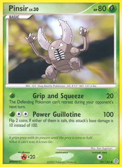 Pinsir, Karte 59 aus Rätselhafte Wunder