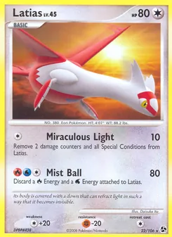 Latias, Karte 22 aus Epische Begegnungen