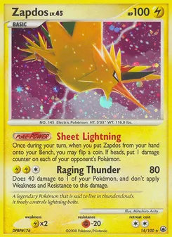 Zapdos, Karte 14 aus Majestätischer Morgen