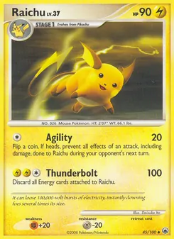 Raichu, Karte 45 aus Majestätischer Morgen