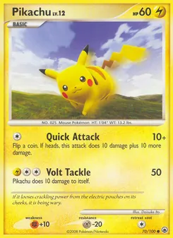 Pikachu, Karte 70 aus Majestätischer Morgen