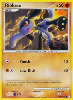 Riolu, Karte 117 aus Erwachte Legenden