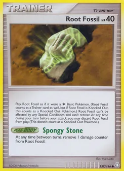 Wurzelfossil, Karte 139 aus Erwachte Legenden