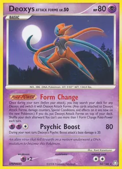 Deoxys Angriffsform, Karte 24 aus Erwachte Legenden